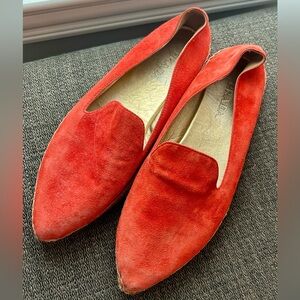 Red Suede Loafers